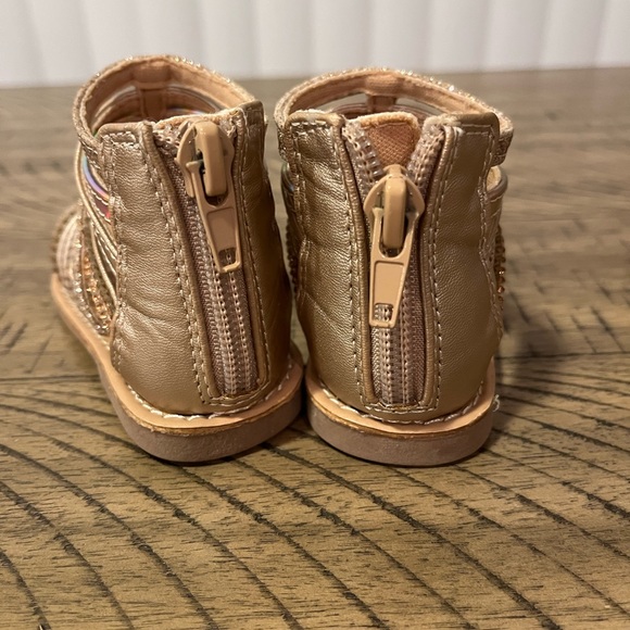 Gladiator Gold Metallic Baby/Toddler Sandals Size 5 - Picture 6 of 7